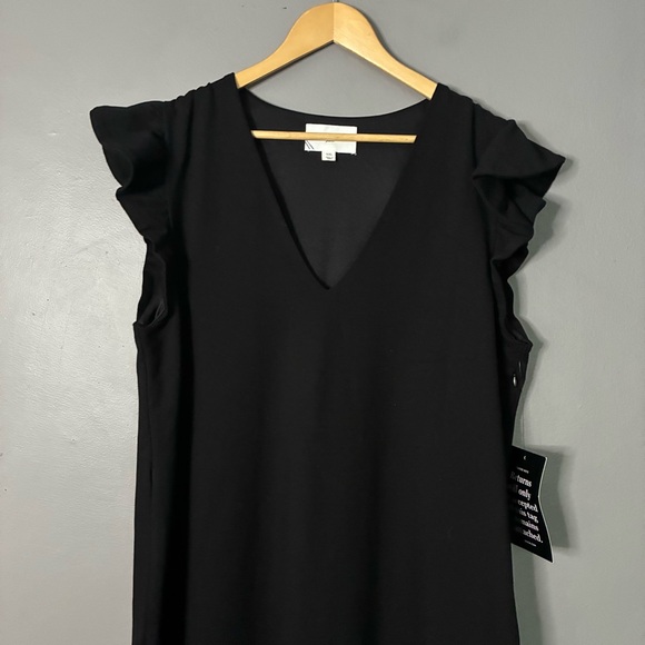 TUCKERNUCK POMANDER PLACE Black Flutter Sleeve Miko Dress Maxi Size XXL $168 - Picture 4 of 11
